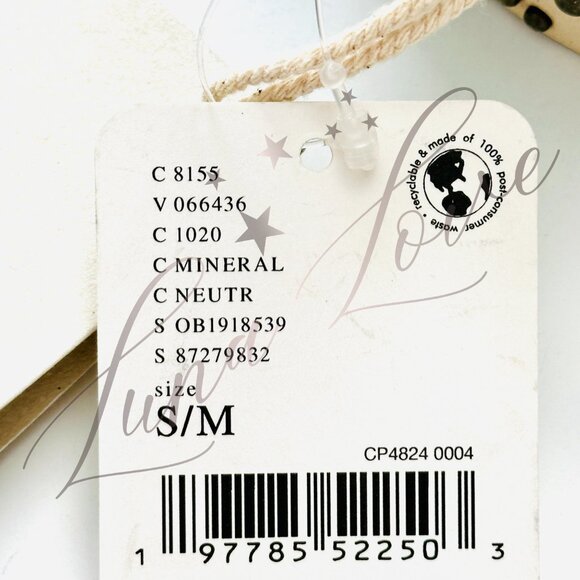 FREE PEOPLE Off The Record Stud Belt In Neutral & Silver (size S/M) NWT - Picture 6 of 7